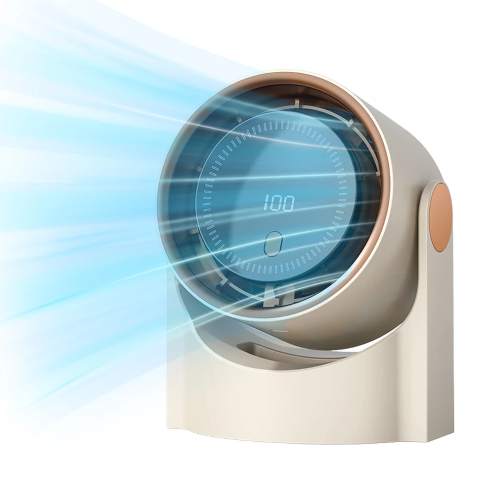 

Портативный безлопастной вентилятор 100 Level с USB-зарядкой, настольный охлаждающий вентилятор с цифровым дисплеем, электрический персональный вентилятор для кемпинга и походов