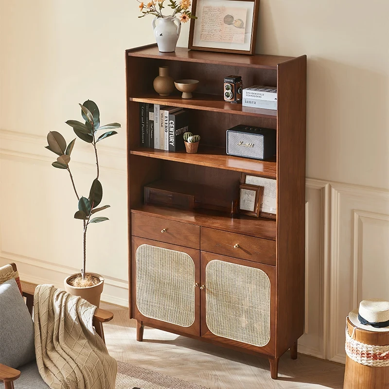 Vitrine einfacher Wandrahmen für Zuhause, Rattan-Vitrine