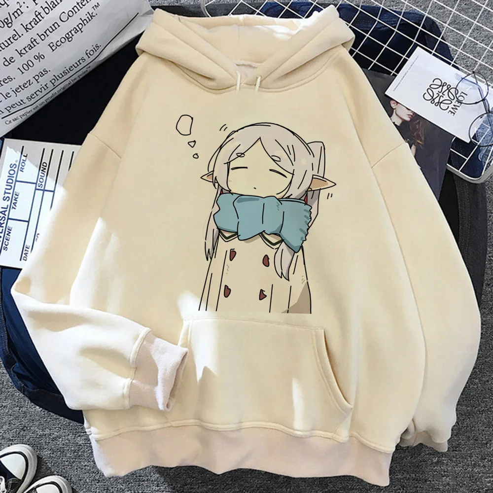 

Frieren hoodie graphic pattern comic comfortable teen pullover tracksuits manga printed design comfortable graphic