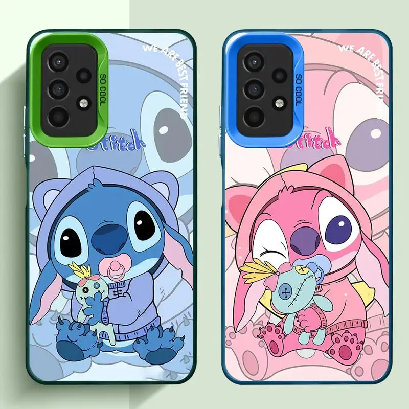 Phone Case For Samsung Galaxy A15 A73 A72 A54 53 A52 A33 34 A42 32 A24 A23 A22 A14 A13 A12 A11 5G Disney Lovers Lovely Stitch