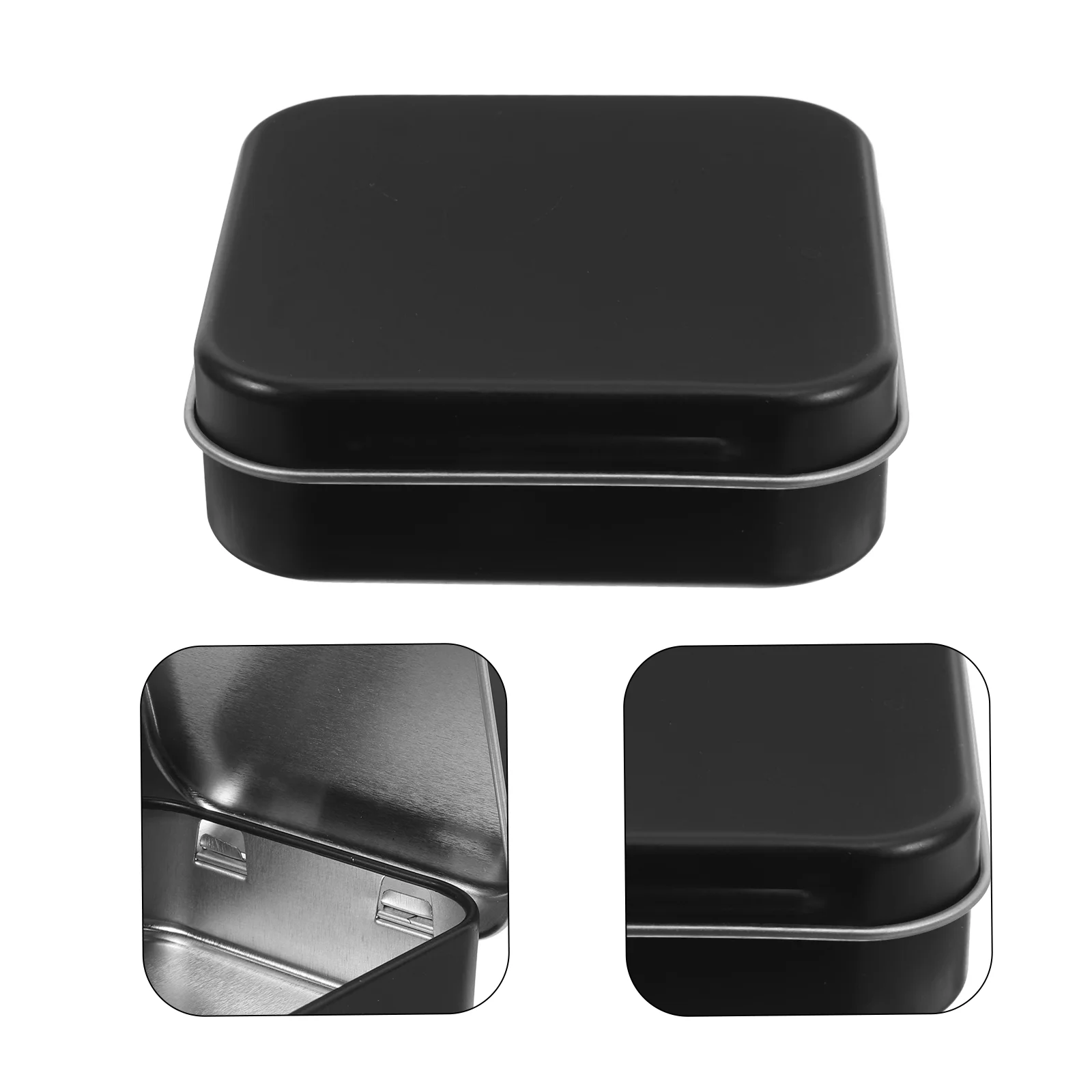 Contenitori portaoggetti per gioielli hardware con piccola scatola metallica da 2 pezzi con coperchi Contenitore in banda stagnata