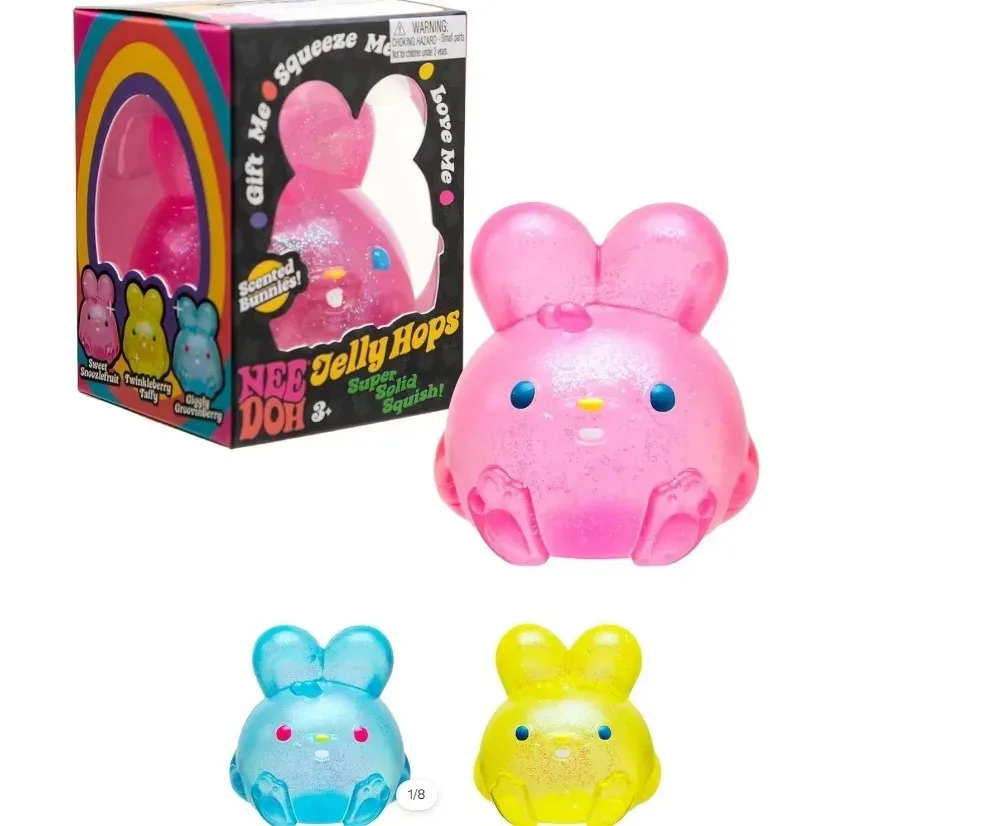 Schylling Needoh Nice Cube Sensorischer Fidget-Würfel Stressabbau-Squishy-Würfel Anti-Angst-Quetschobjekt für Konzentration bei ADHS-Überleidern