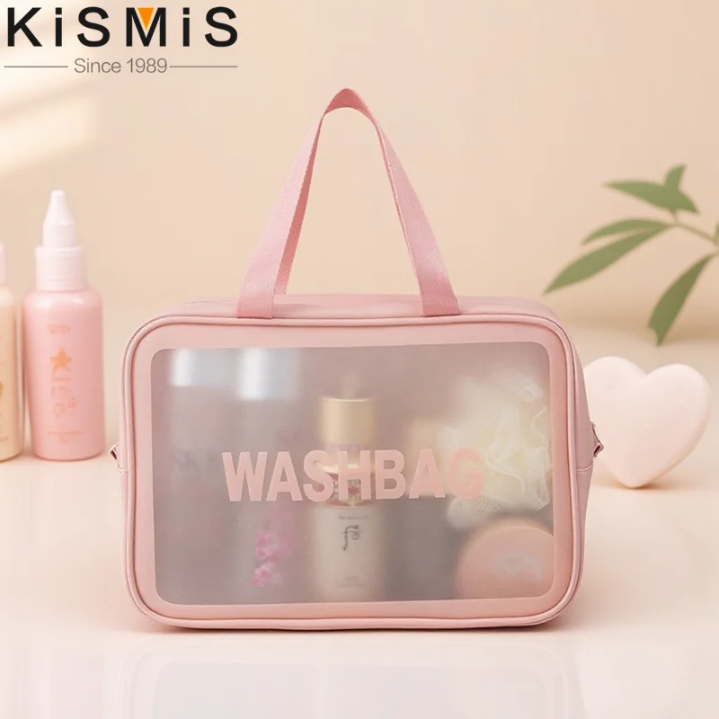 سعة كبيرة بو متجمد مقاوم للماء السفر ماكياج حقيبة مستحضرات التجميل الإناث المحمولة حقيبة تخزين أدوات الزينة #1