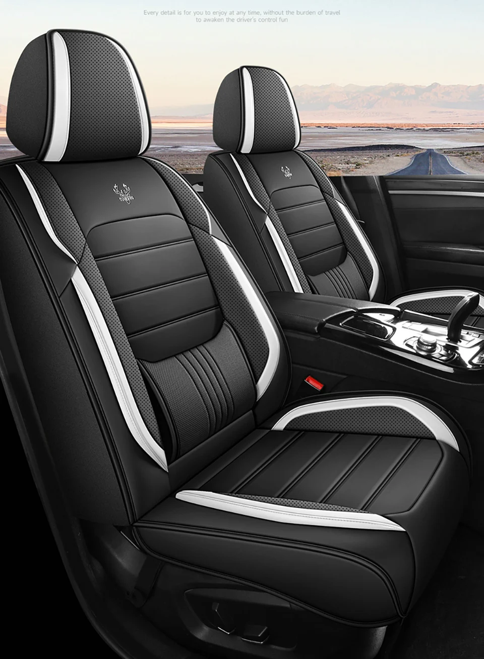 2025 PU-Leder LUXURY Autositzbezüge für Jeep Liberty KJ Jetta MK6 Ford Fusion Jeep Renegade Komplettset Innenausstattung – Detail 17