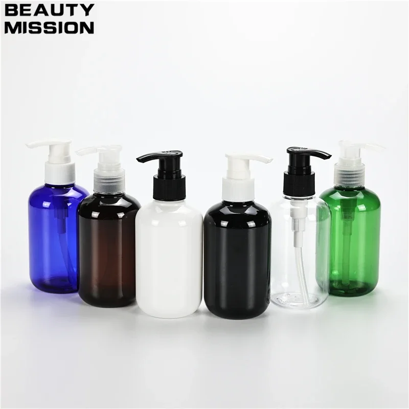 

Multicolor 200ML X 25 Chunky Plastic Lotion Pump Bottle Travel Size Liquid Soap Bottle Shampoo Cosmetics PET Packaging Container
