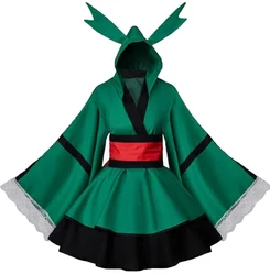 Anime Womens Costume Midoriya Izuku Deku Cosplay Costume Kimono Katsuki Todoroki Outfit Lolita Party Princess Maid Dress Custom