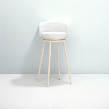 Iron chair breakfast bar stools kitchen luxury manicure height stool counter adjustable beauty salon swivel ergonomic cheap