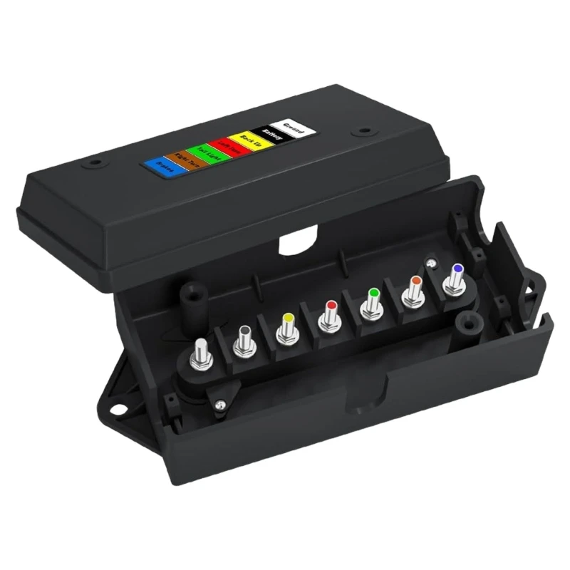 U13C Junction Box Impact Resistant Design For Vehicles 7 Pin Connection Box