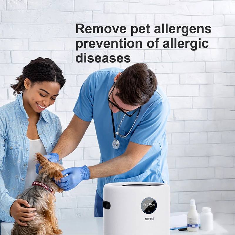 SOTO Y6 Portable Hepa Air Purifier Air Best Room Home Pet Smart  Air Purifier Hepa Filter Home Filters