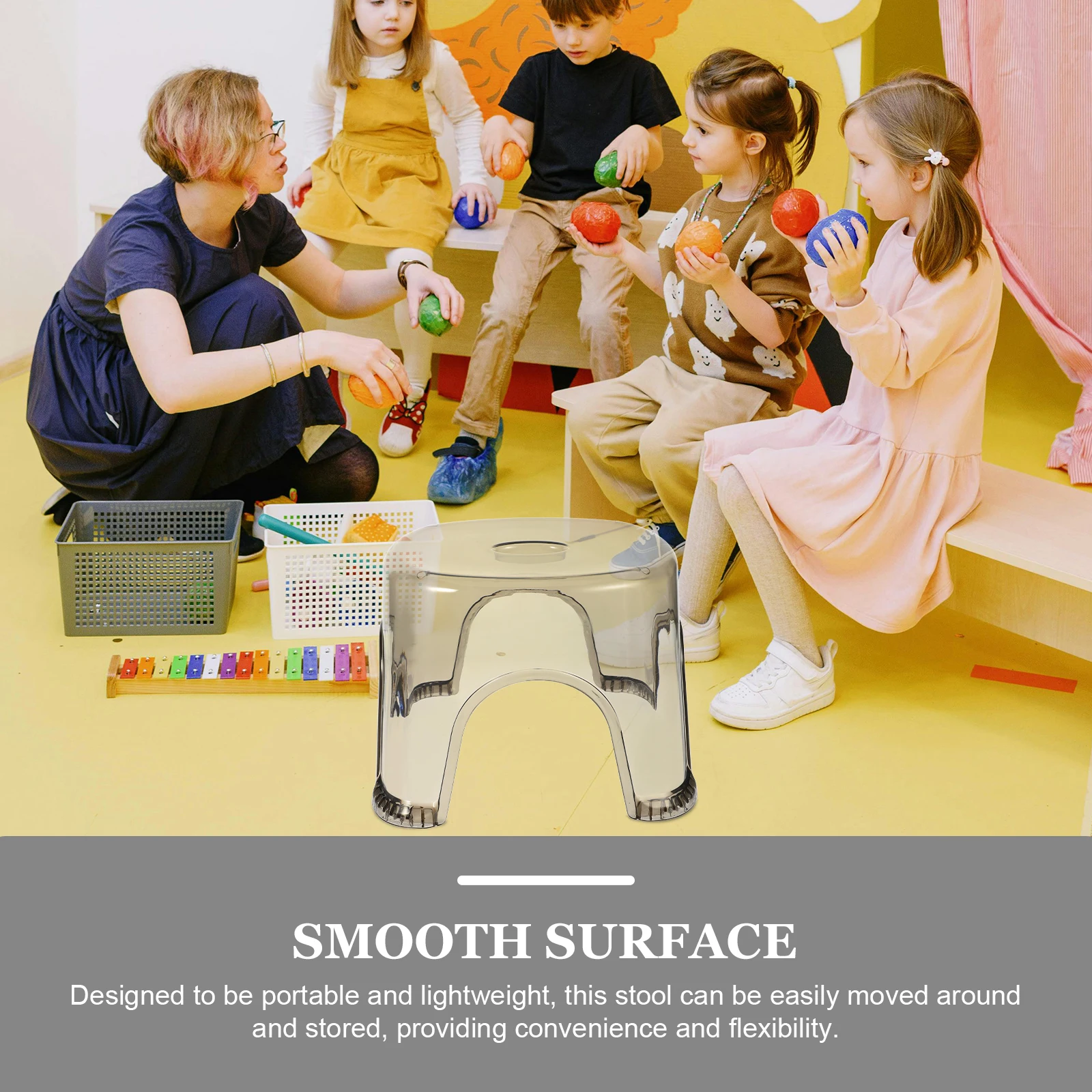 

Portable Bathroom Lightweight Non-Slip Step Toilet Shower Adult Home Use Small Footstool Shoe Changing Stool Low Bench For