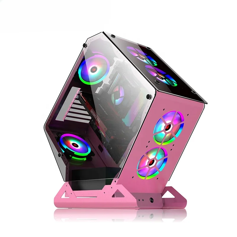 

'Irregular Design Gaming PC Case Custom Desktop Computer Gaming for Atx Case Wide Cube Computer Case Towers Chamber PC Cabinet