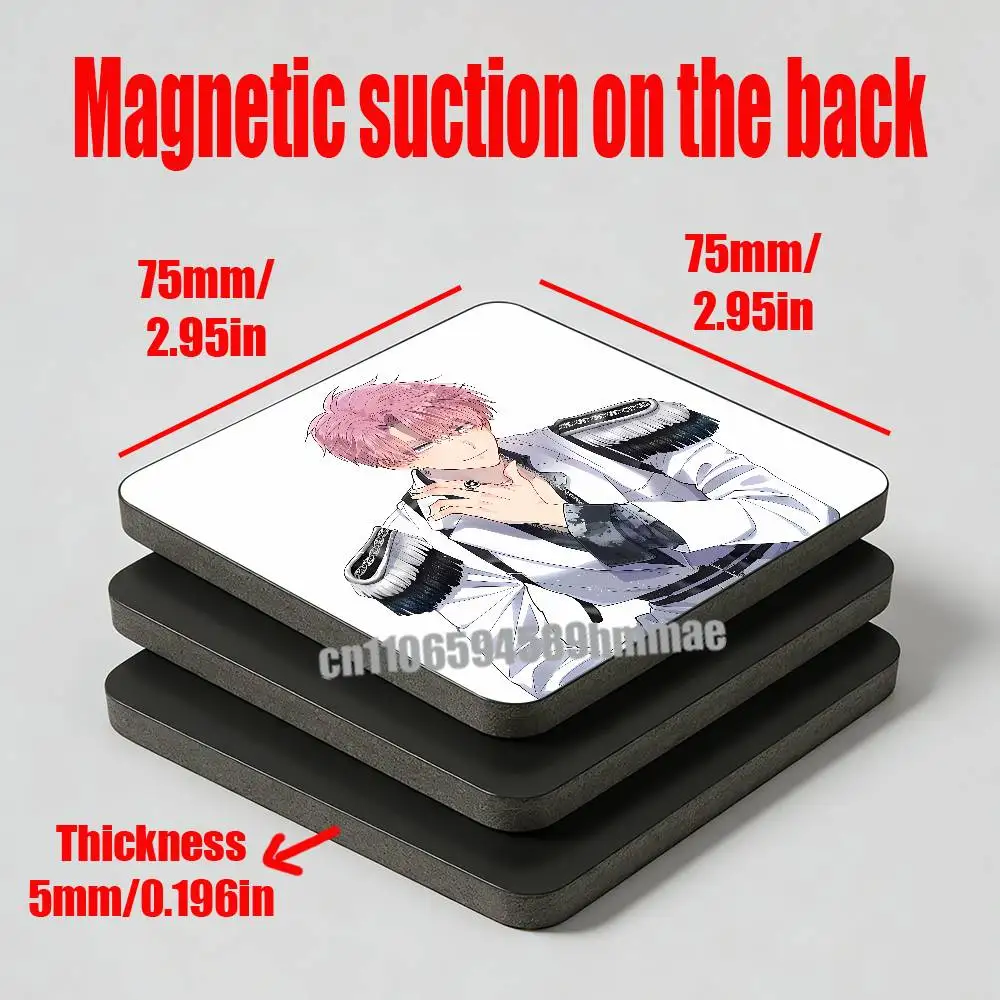 For Tamon-kun Ima Docchi Fukuhara Tamon Utage Kinoshita Fridge Freezer Refrigerator Magnets Metal Cabinet Magnetic Sticker