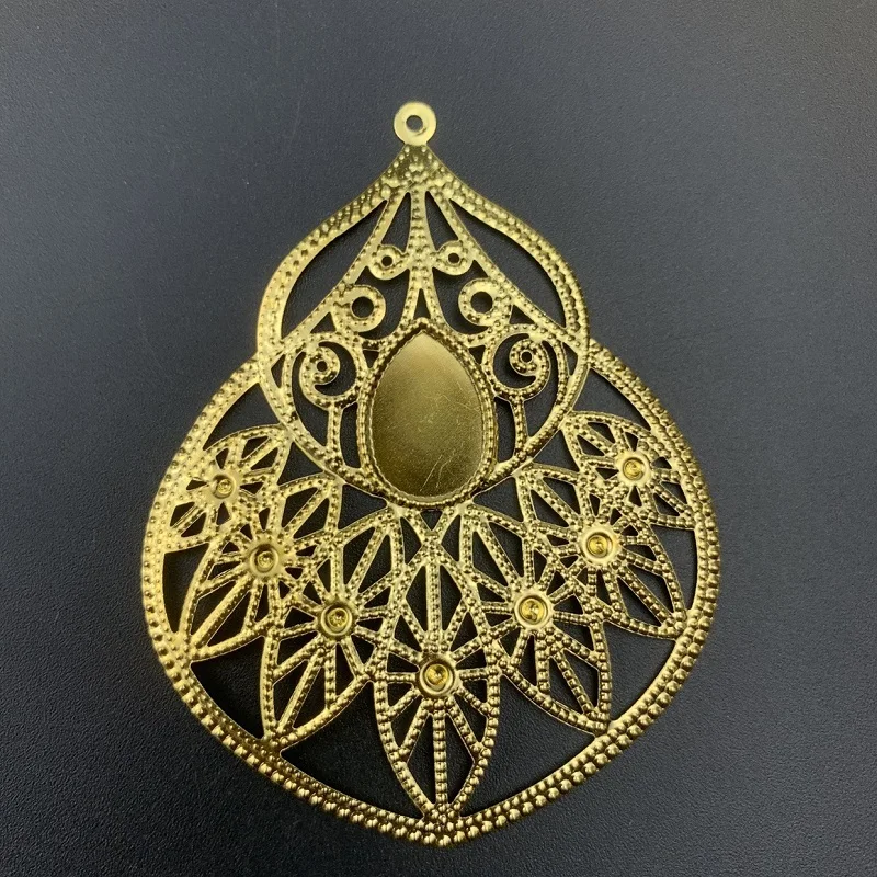 

100 шт., металлические полые бусины из цветочной пленки калабаша для шитья, карнавальный костюм, древняя невеста, головной убор, сумка, украшение для одежды