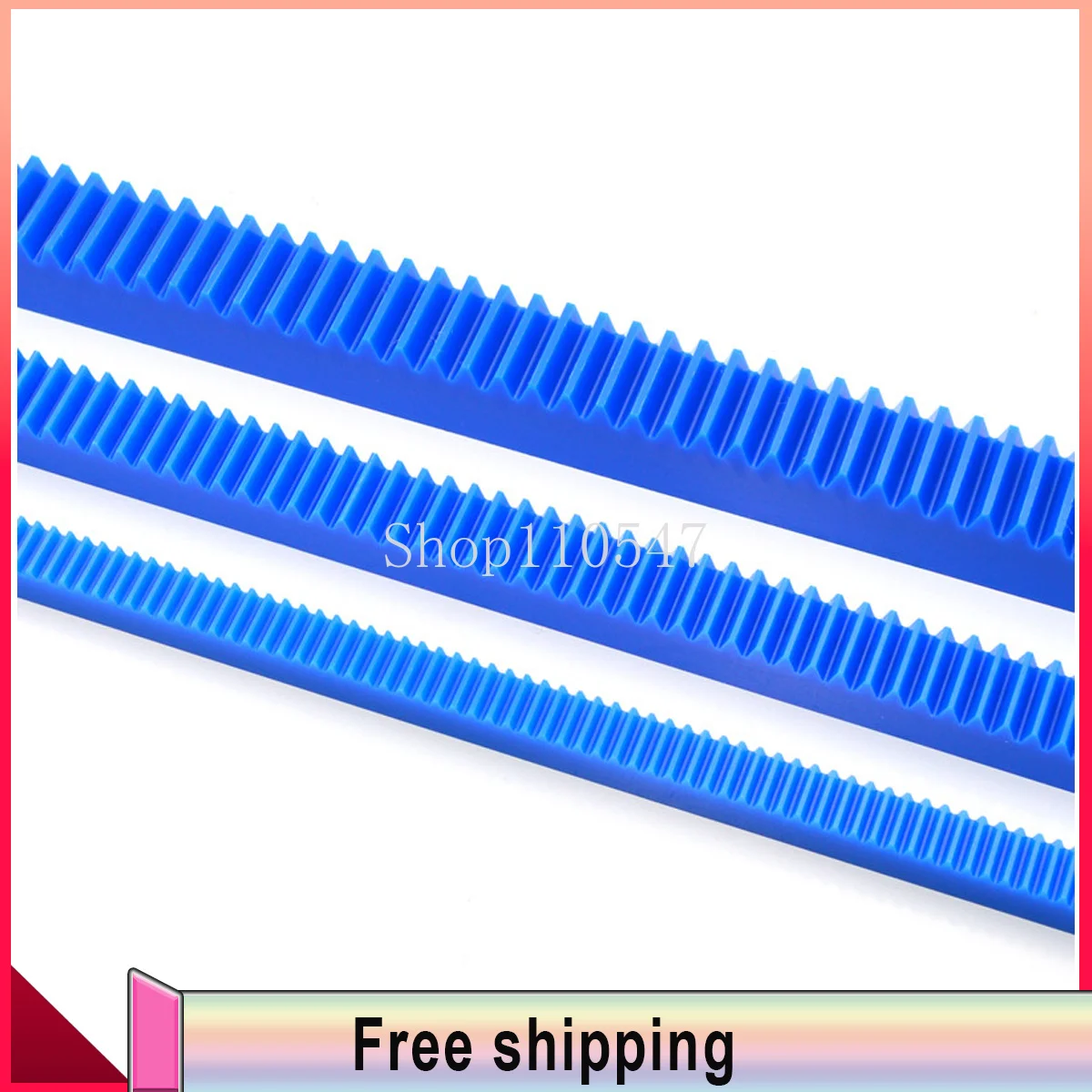 1pc Blue Plastic Gear Rack 0.50.811.522.534 Module Spur Gear Rack Straight Teeth Drive Rack Length 300500mm 10x1040x40mm