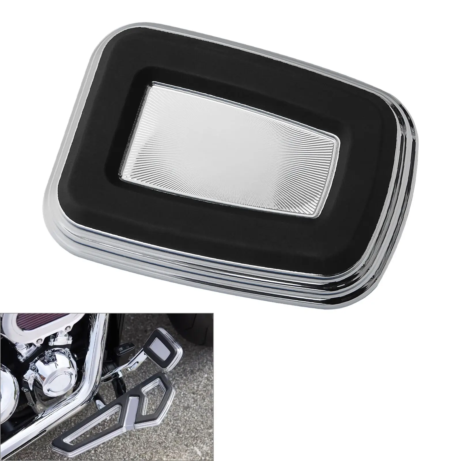 

Brake Pedal Pad Cover For Harley Touring Road Glide 2080-2022 FLD 2012-2016 Softail 1986-2017 Motorcycle