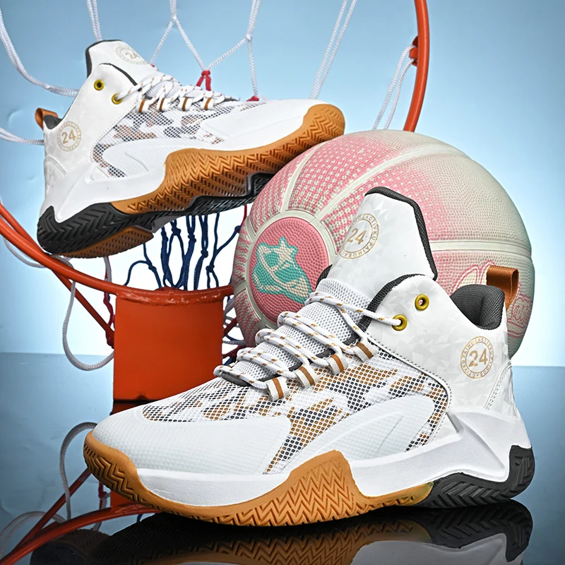 

Мужская баскетбольная обувь, новая осенняя модель дышащих практичных кроссовок, противоскользящая и прочная повседневная спортивная обувь