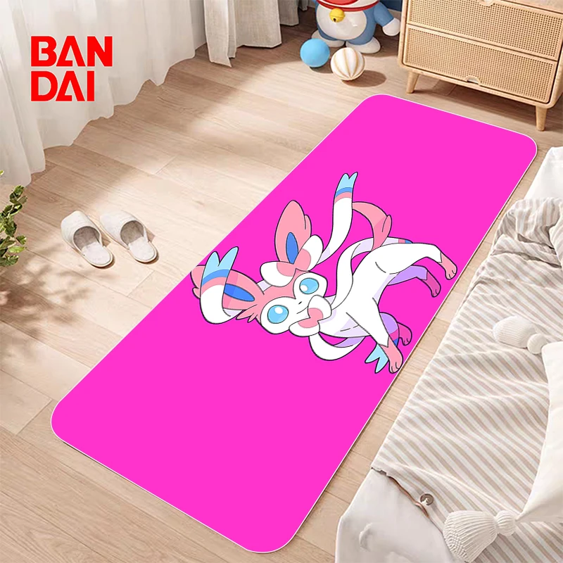 40x60 Cute Pokemon Door Mat Anime Floor Mats Balcony Decor Doormats Pikachu Carpet Doormat Entrance Door Prayer Rug Mat Hallway