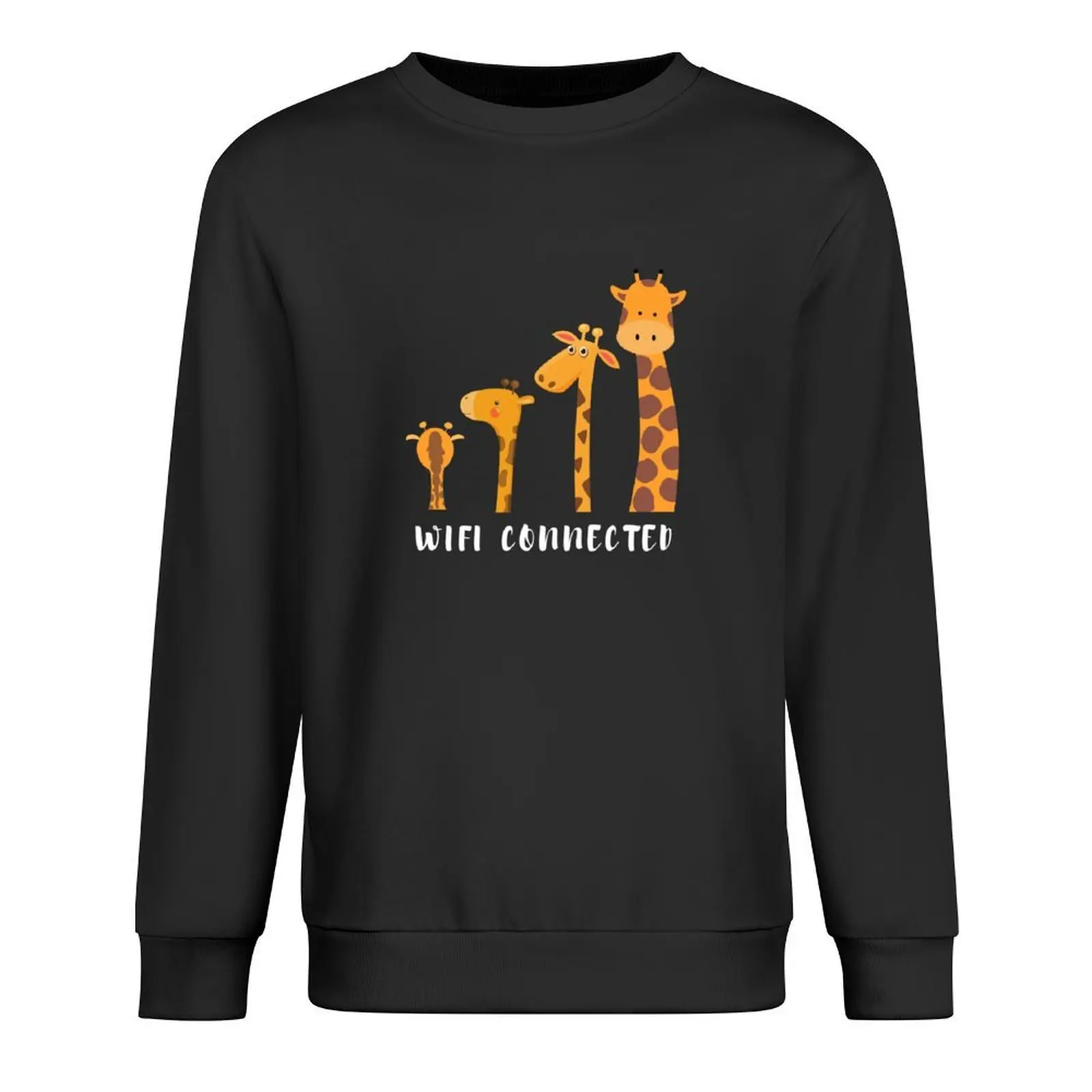 Wifi Connected - Funny Giraffe - Giraffe WIFI Pullover men wear tracksuit tracksuit men sports sweatshirt man