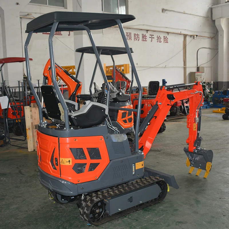 Kustom 1.2 Ton Mini ekskavator mikro kompak Kubota mesin pompa komponen inti grosir Mini Crawler penggali dibuat di Cina