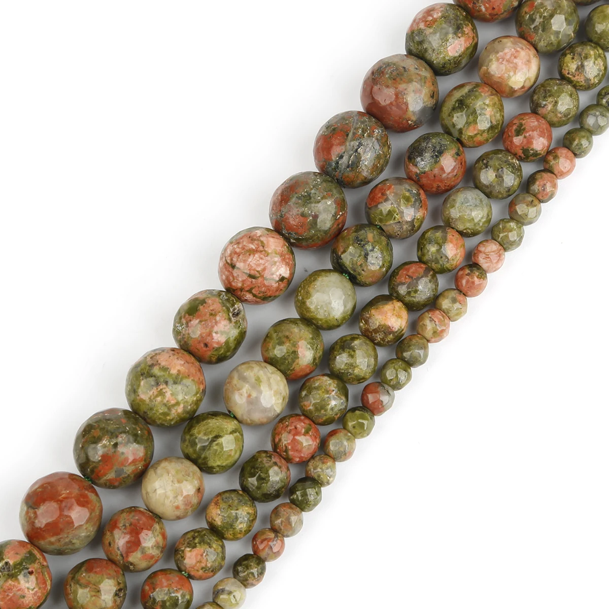Natürliche Abacus-Steinperlen, runde, facettierte Agat-Perlen, lose Abstandsperlen für die Schmuckherstellung, DIY-Armband, Halskette, Ohrringe – Detail 4