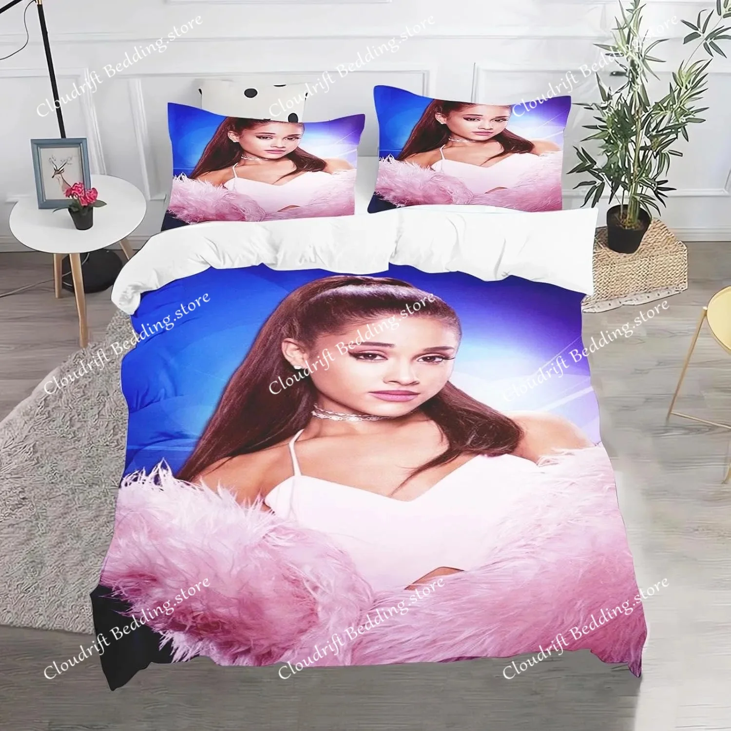 Exquisite 3D Ariana Grande Wallpaper Anime Digital Printing Bedding Set Duvet Cover Comforter Bed Youth Kids Girl Boys Gift
