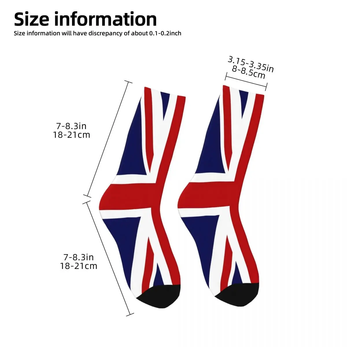 Union Jack Flag Of The UK Socks Male Mens Women Spring Stockings Harajuku