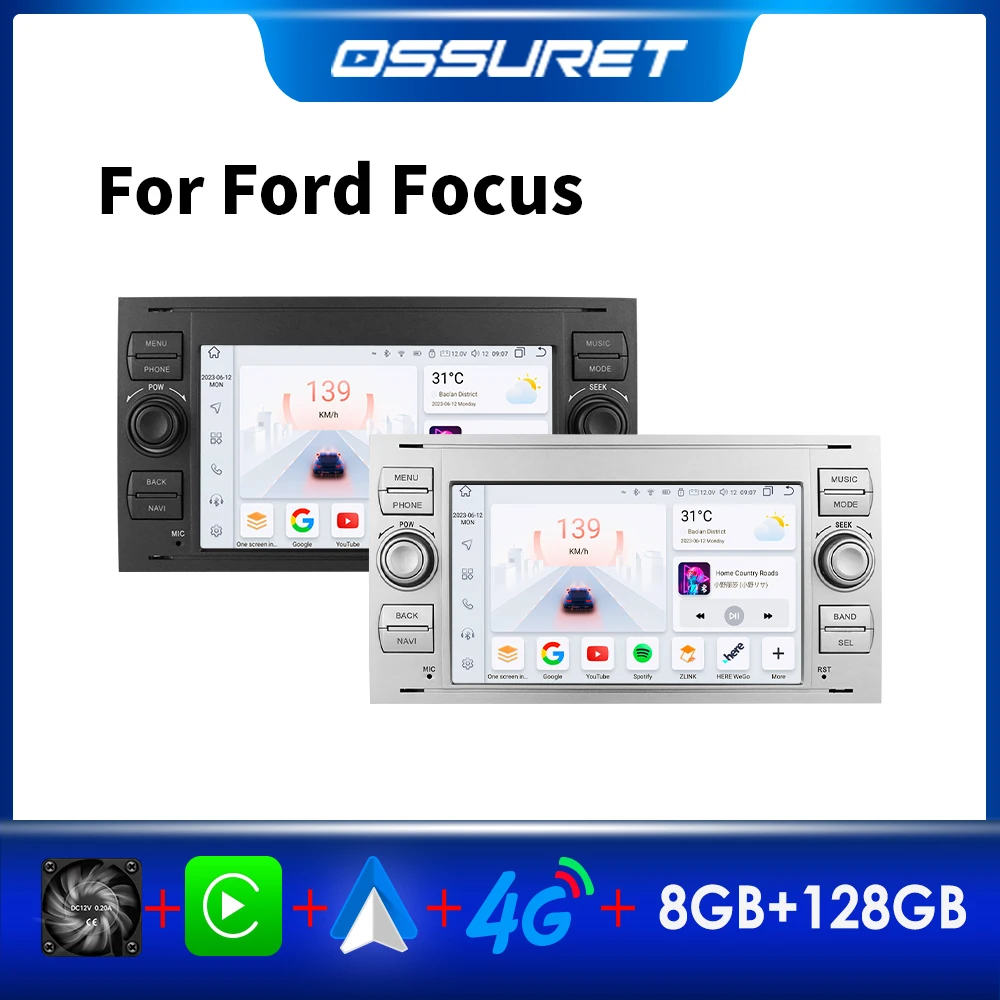 

Android Car Radio for Ford Focus 2 Mondeo S-max C MAX Galaxy Fiesta Transit Connect Fusion Kuga Car Multimedia Carplay GPS