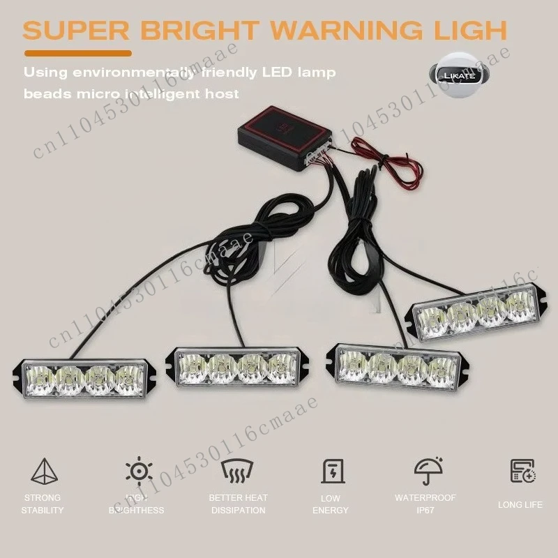Red Blue Color Changing Led Strobe Lightbar Surface Mounted Led Ceiling Light Remote Amber Led Atmosphere Grille Light