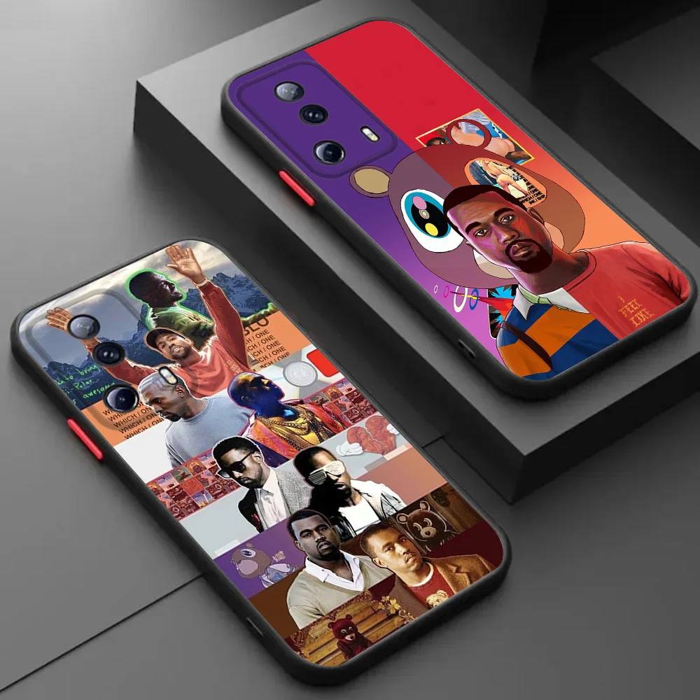 Skin Feel Translucent Phone Case For Redmi 9A Note 10 C 9 t 8 7 10a 10t 10s A1 A2 9s Mi 9T Power Kanye Omari West Frosted Cover