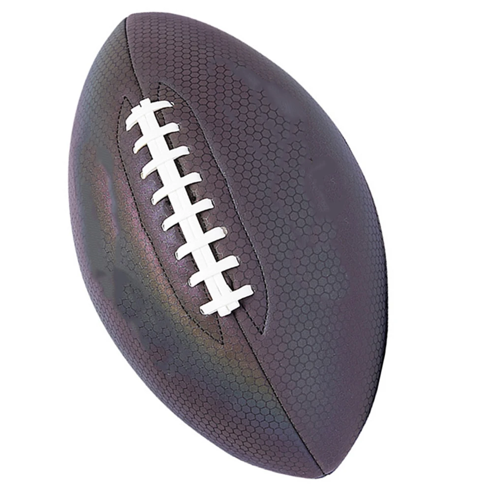 

1pc Fluorescence Training Football Professional Rugby Ball For Adults Teens Exercising Competition Accessory Sport Gift