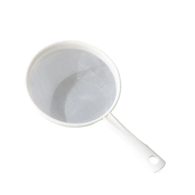 Multipurpose Handheld Plastic Kitchen Sieve Reusable Fine Mesh Strainer for Flour Tea Juice Food Filter