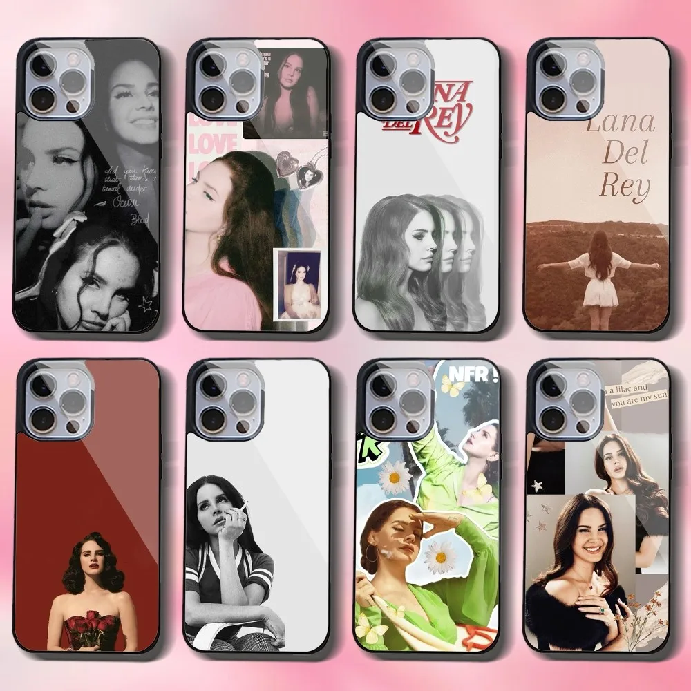 L-Lana Del Rey Singer Phone Case For IPhone 16 15 14 13 Pro Max 11 12 Mini Alex Mirror For Magsafe Wireless Charging Cover