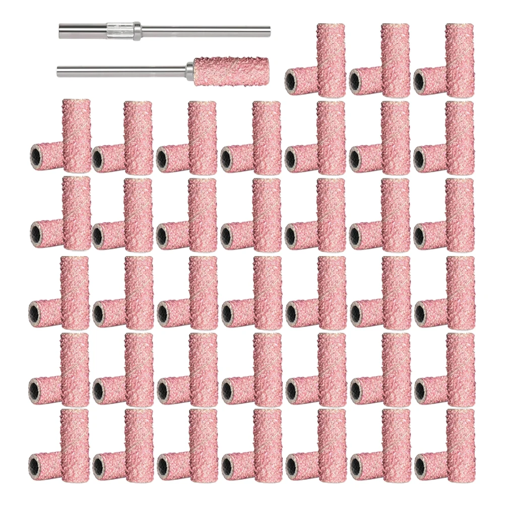 

Nail Tools Polishing Drill Tips File Sanding Bands Mini for Nails Small Pink Grit