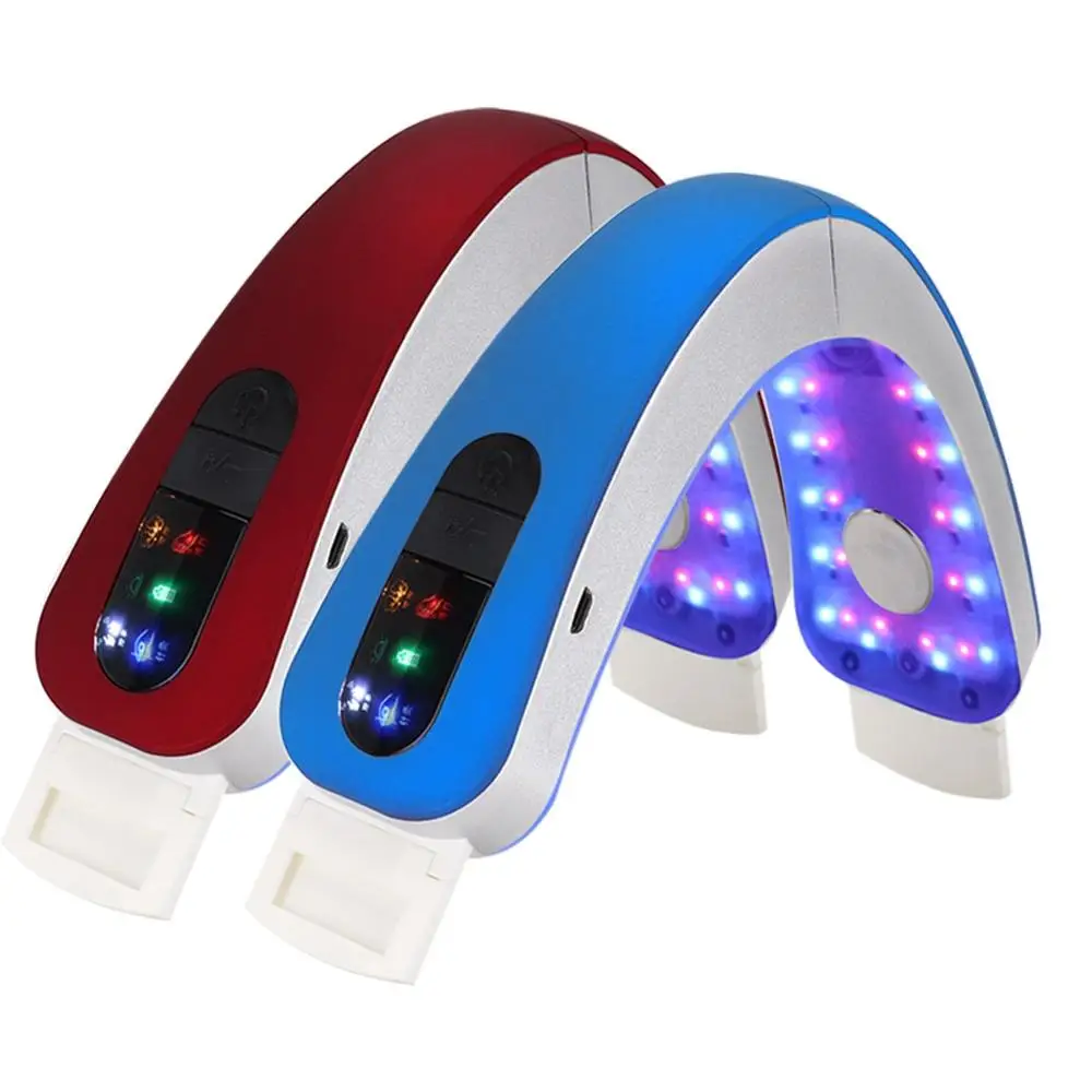 Facial Massager Electric Micro-Current Face Massager Hot Compress Therapy Face Slimming Instrument V Face Lifting Tools