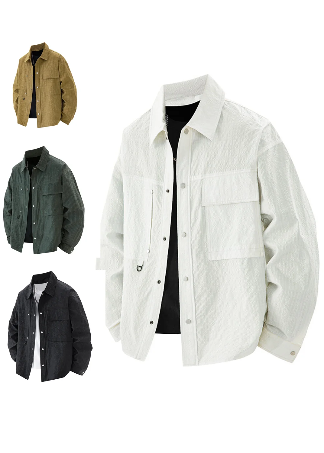 

Summer 3D college style large size shirt shirt trendy brand large size shirt youth all-match shirt breathable jacket