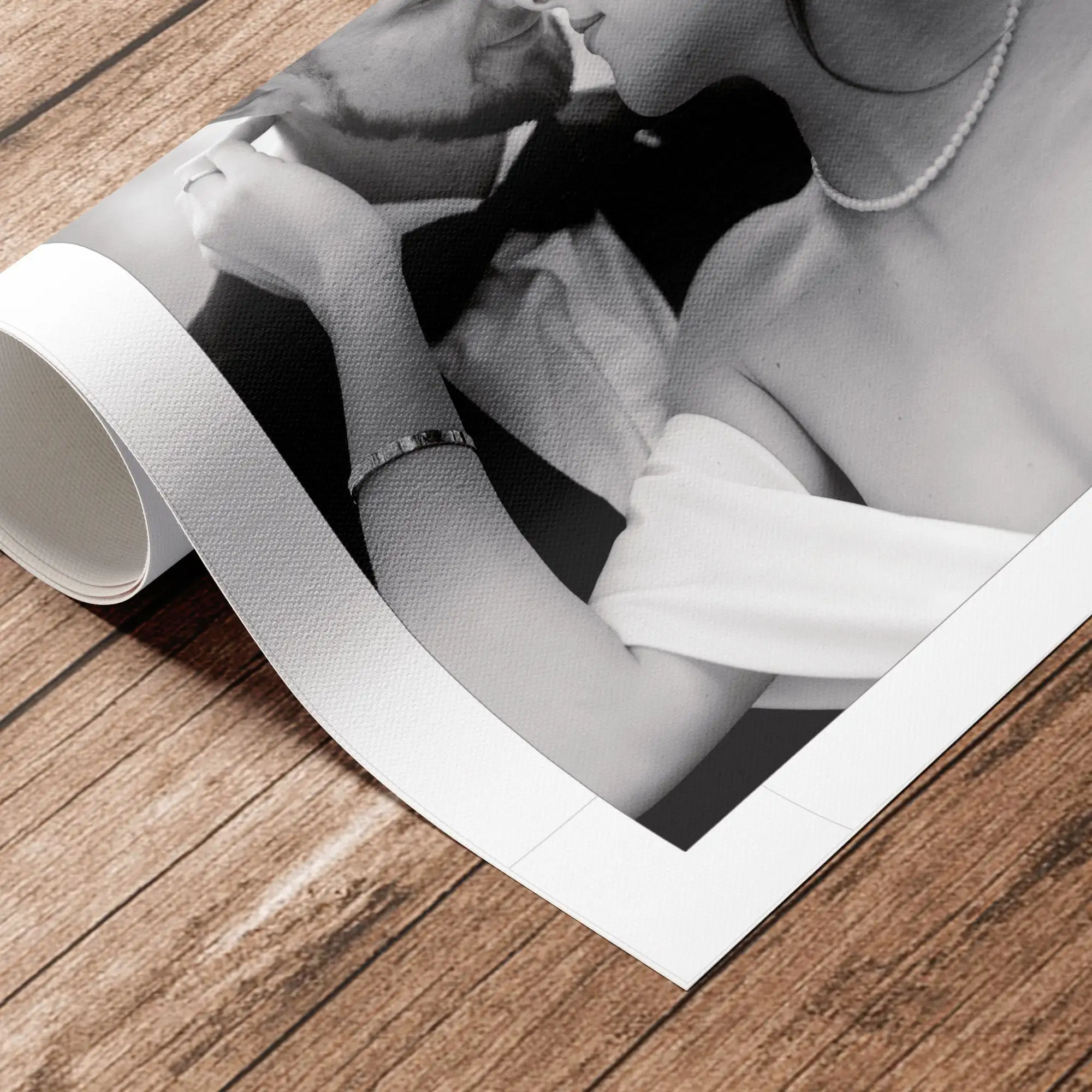 Custom Black White Wood Color Photo Frame Canvas Poster Custom Wedding Family Life Photos Personalized Holiday Birthday Gifts image 3