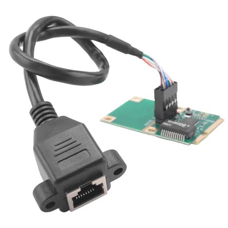 スタイリッシュなギガビットイーサネットネットワークカード MINI PCI-E - RJ45 LANアダプター 1000Mbps サーバー用