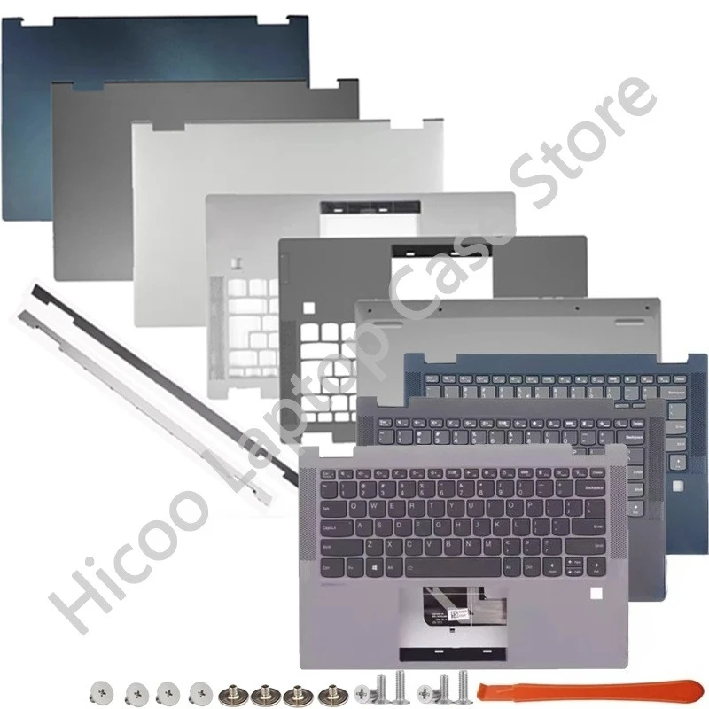 

New For Lenovo Ideapad Flex 5-14IIL05 5 14ARE05 14ITL05 14ALC05 LCD Back Cover Palmrest Top Case Hinge Bottom Cover keyboard