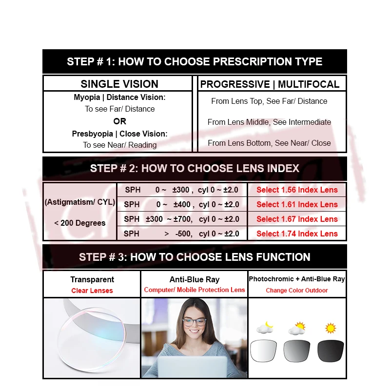 Chashma Prescription Glasses Top Quality Men Eyeglasses Pure Titanium Wide Optical Frame Myopia Lenses Multifocal Glasses