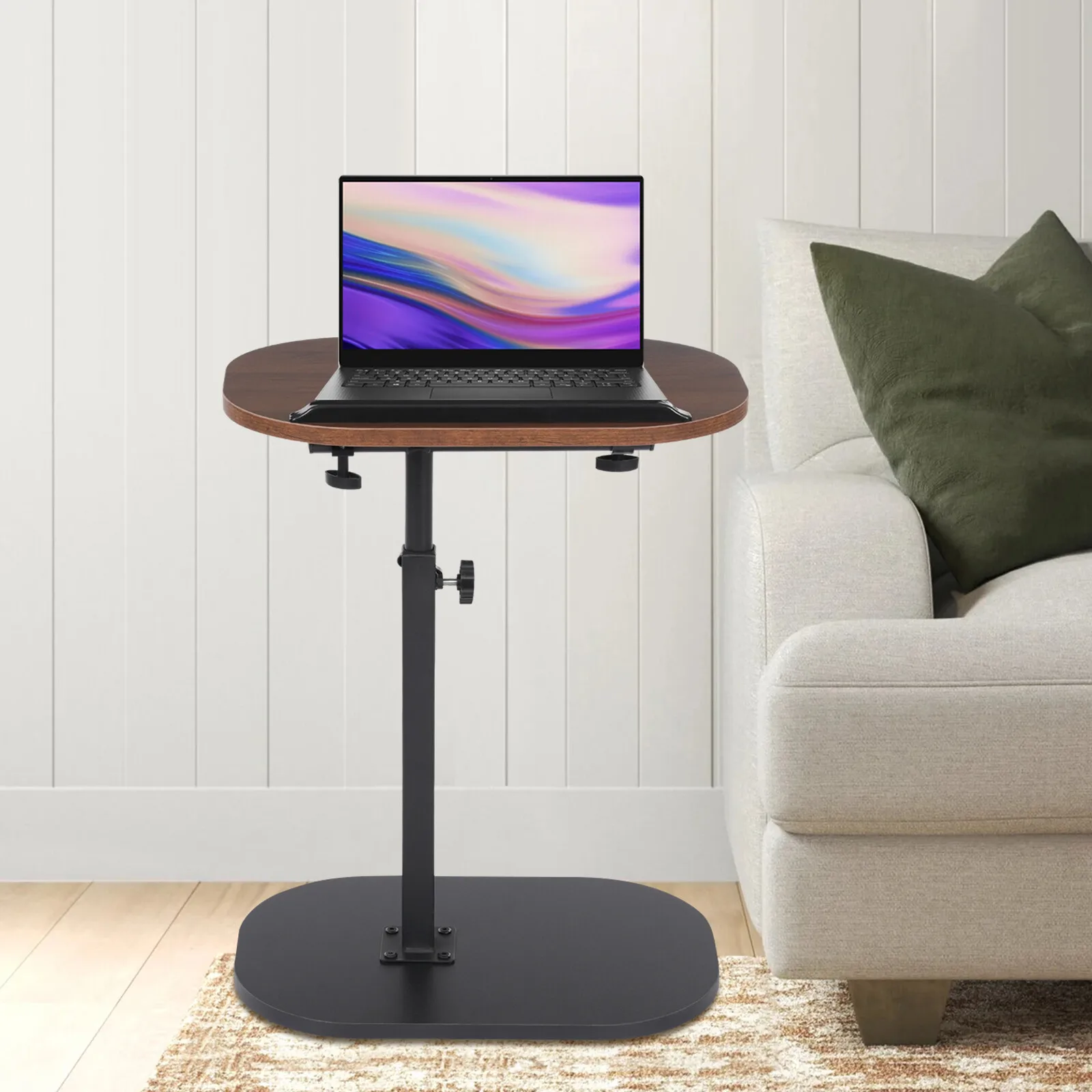 

C-shaped Side Table, Small Coffee Table, Height Adjustable Side Table