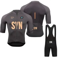 SYN BIEHLER Men Summer Cycling Jersey Set Breathable Racing Cycling Jersey Sport Mtb Bicycle Jersey Bike Cycling Clothing Suit