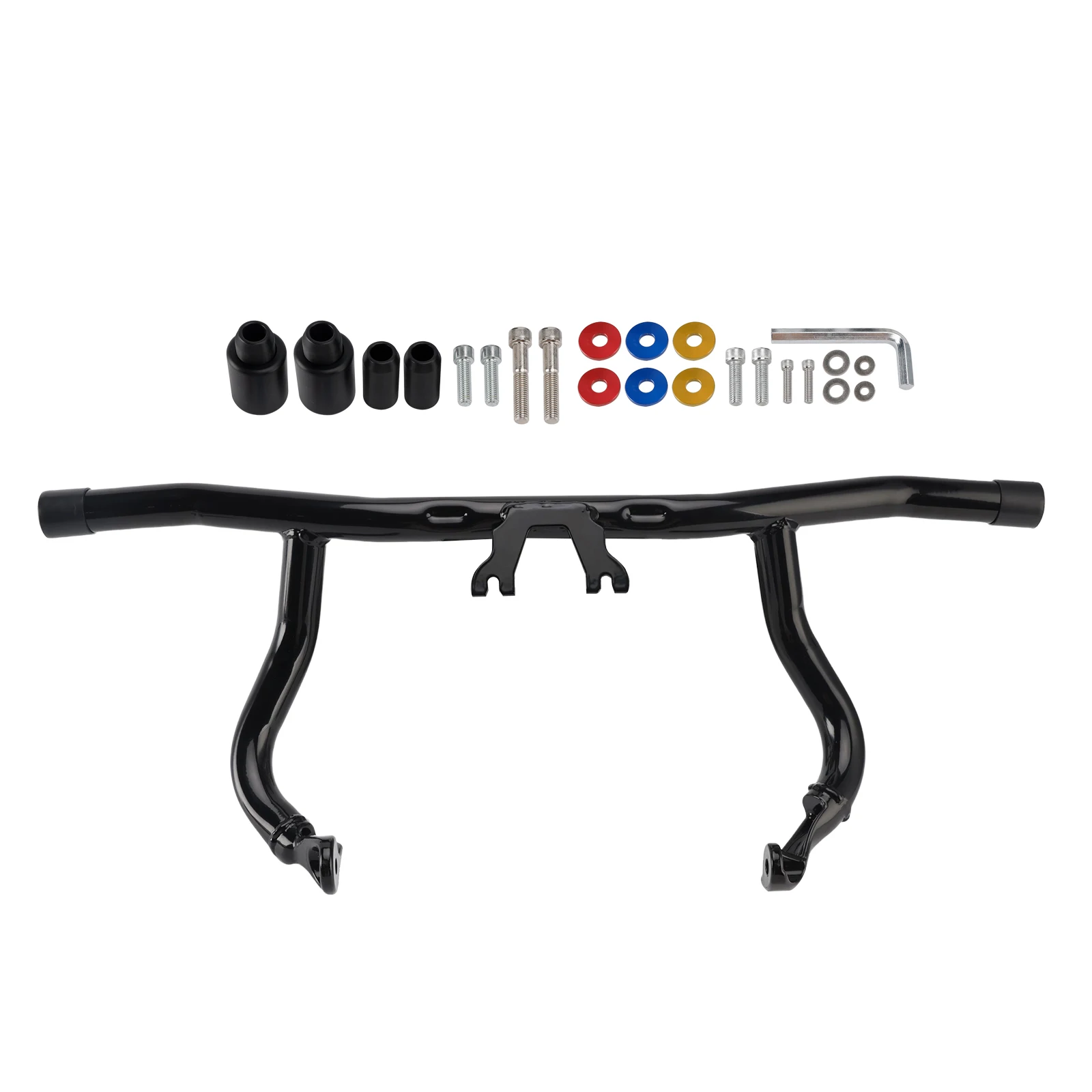 Topteng Bumper Engine Protection Guard Crash Bar Black Fits For Glide Flht Flhx 24-25