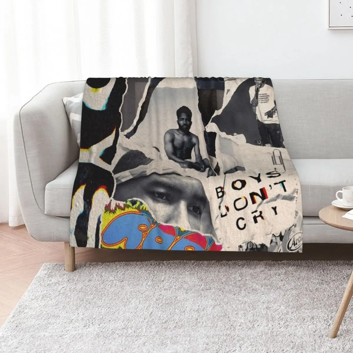 

Frank Ocean In My Room Artwork. Stickers, Posters, Etc. Throw Blanket Sofas Plush wednesday Soft Blankets