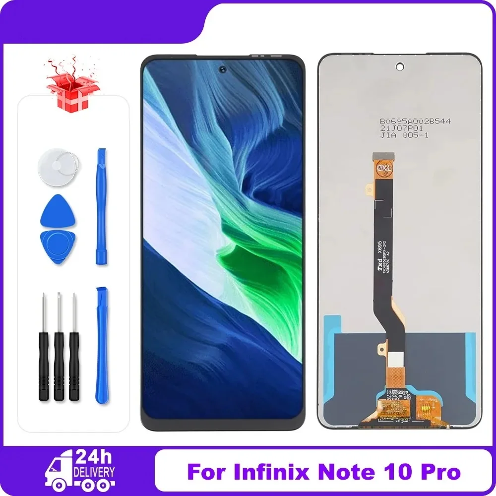 6.95\'\' Original For Infinix Note 10 Pro X695 LCD Display Touch Screen Digitizer Assembly For Infinix Note 10 Pro NFC X695C