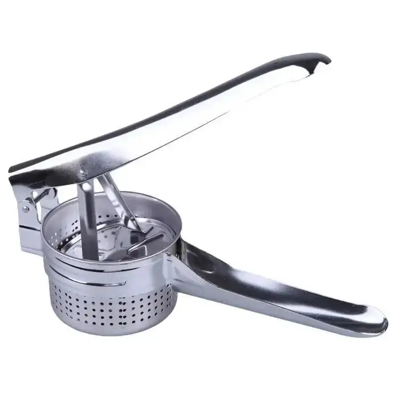 1 Pcs Stainless Steel Masher Ricer Press Mashed Potatoes Maker Fruit Vegetable Crushing Puree Squeezer Juicer Kitchen Tools