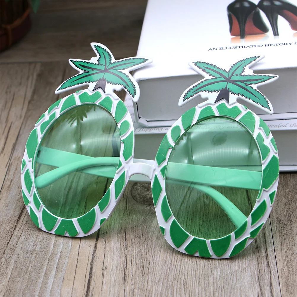 

2Pcs Hawaiian Party Pineapple Sunglasses Novelty Tropical Eyewear for Birthday Luau Wedding Summer Beach Party