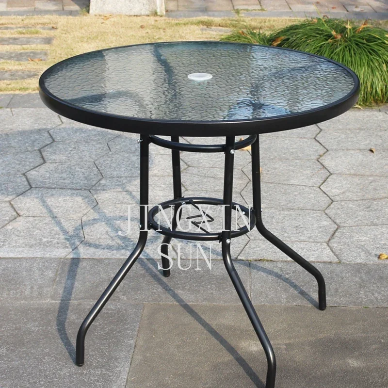 Mesa de centro redonda pequeña, decoración de cristal, estilo nórdico, salón, jardín, mesa de centro, Mesas Redondas para exteriores, casa