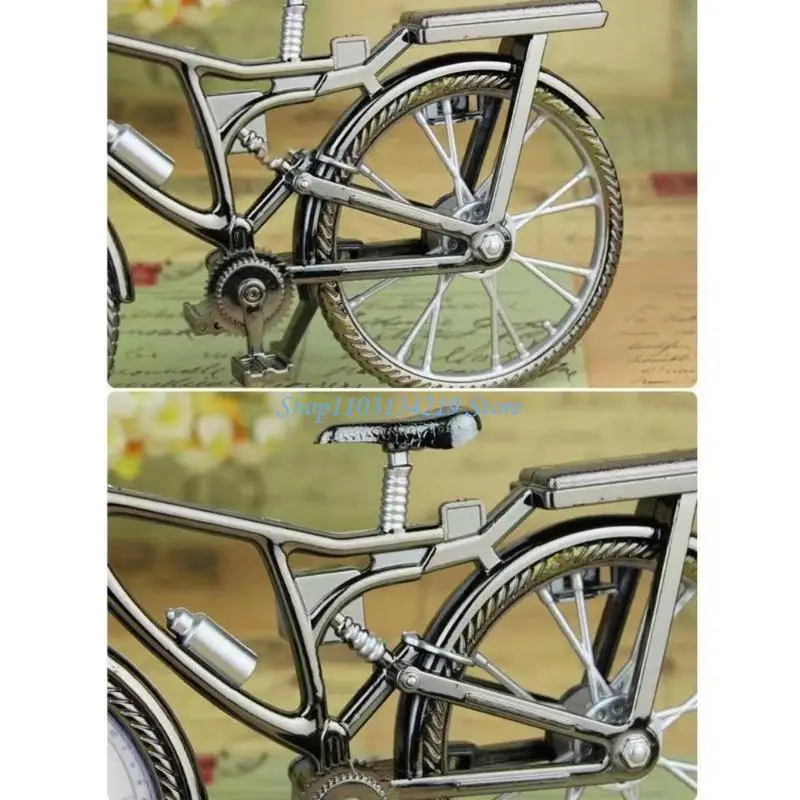 

N5KC будильник в форме велосипеда, винтажные часы для домашнего офиса, спальни, украшение, подарок