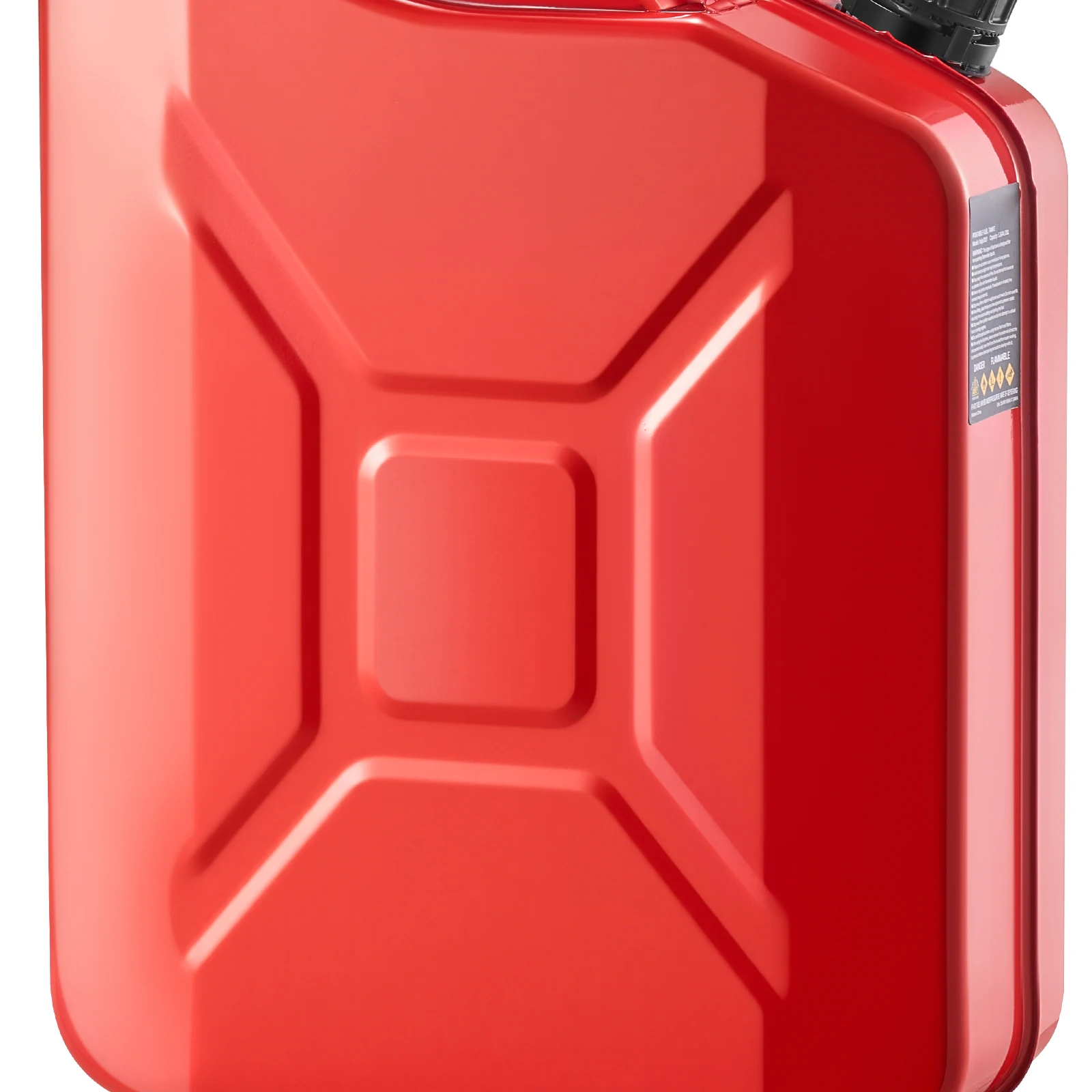 2 Packs Red Metal Fuel Container / Fuel Jerry Can with Spout and Comfort Handle / Leakproof & Corrosion-resistant Metal Gas Tank for Most Cars / Motorcycle /ATV / UTV，5.3 Gallon, 6 L/min Max Flow Rate view 8