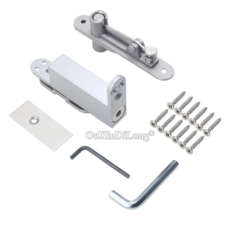 

Brand New 1Set Heavy Duty Door Pivot Hinges Invisible Hidden Soft Close Door Hinges Install Up and Down